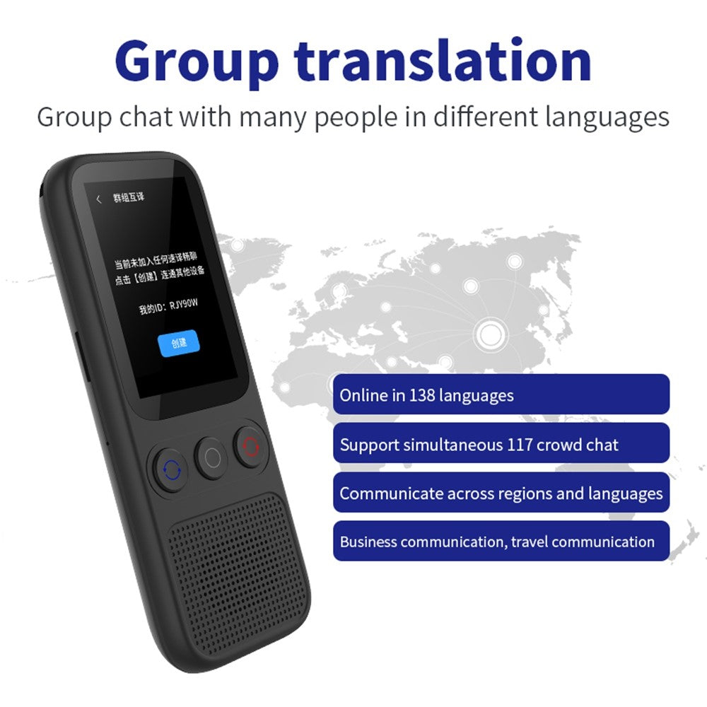 S80 AI Language Translator Photo Translation Voice to Text Offline Voice Translation Interpretation Device