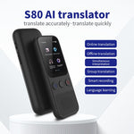 S80 AI Language Translator Photo Translation Voice to Text Offline Voice Translation Interpretation Device