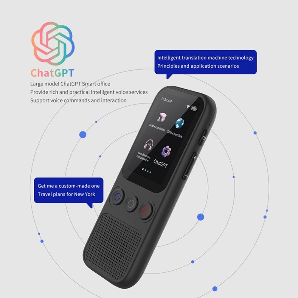 S80 AI Language Translator Photo Translation Voice to Text Offline Voice Translation Interpretation Device