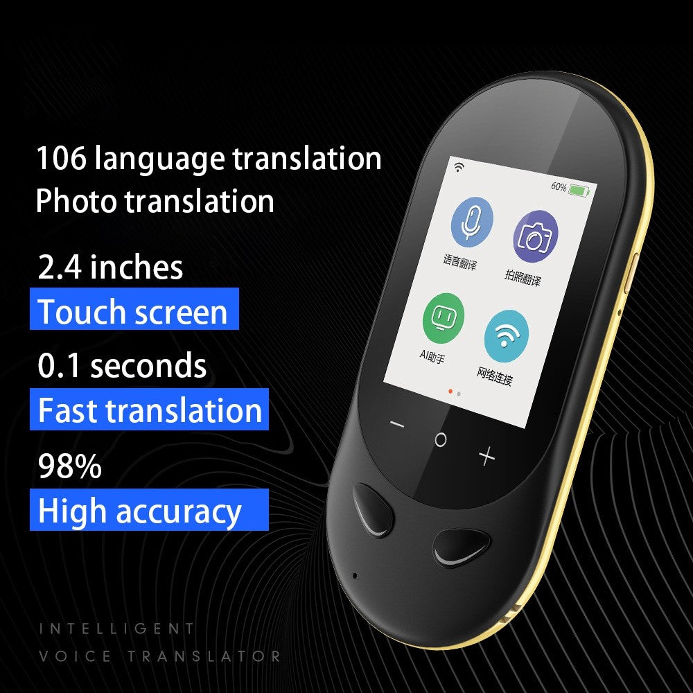 VORMOR T8S 4G Offline Instant AI Voice Translator Touch+Button Controlled USB Rechargeable 106 Languages Translation Device with 2.4 Inch HD Screen
