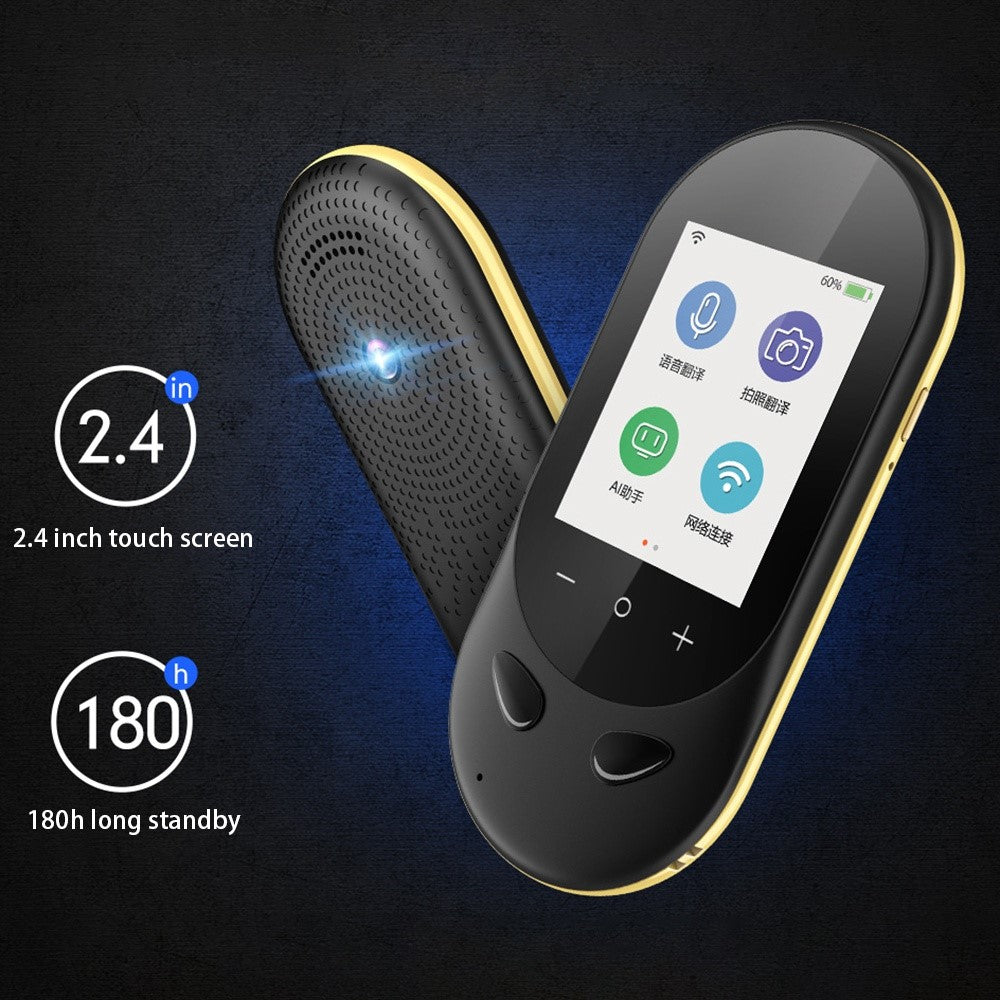 VORMOR T8S 4G Offline Instant AI Voice Translator Touch+Button Controlled USB Rechargeable 106 Languages Translation Device with 2.4 Inch HD Screen