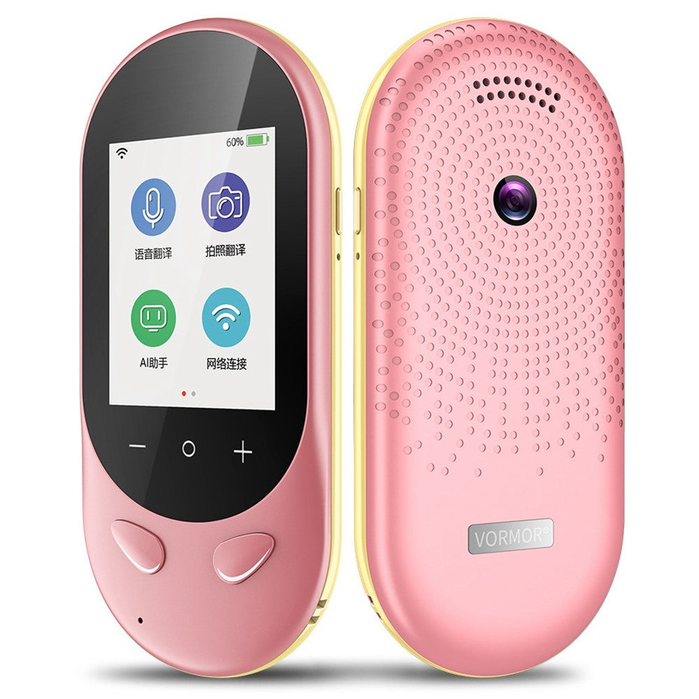 VORMOR T8S 4G Offline Instant AI Voice Translator Touch+Button Controlled USB Rechargeable 106 Languages Translation Device with 2.4 Inch HD Screen