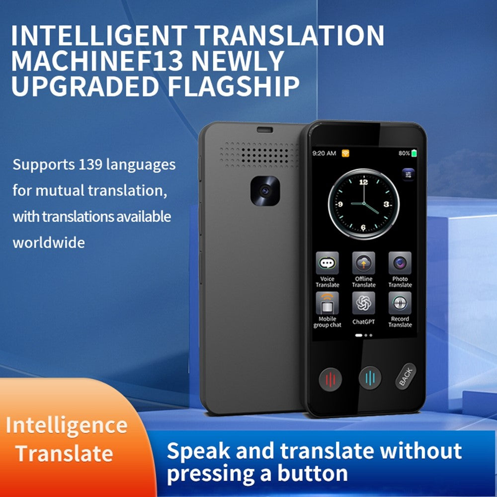 F13 Intelligent Voice Translator Offline Real-Time Translation Device for Travel Oral Language Learning