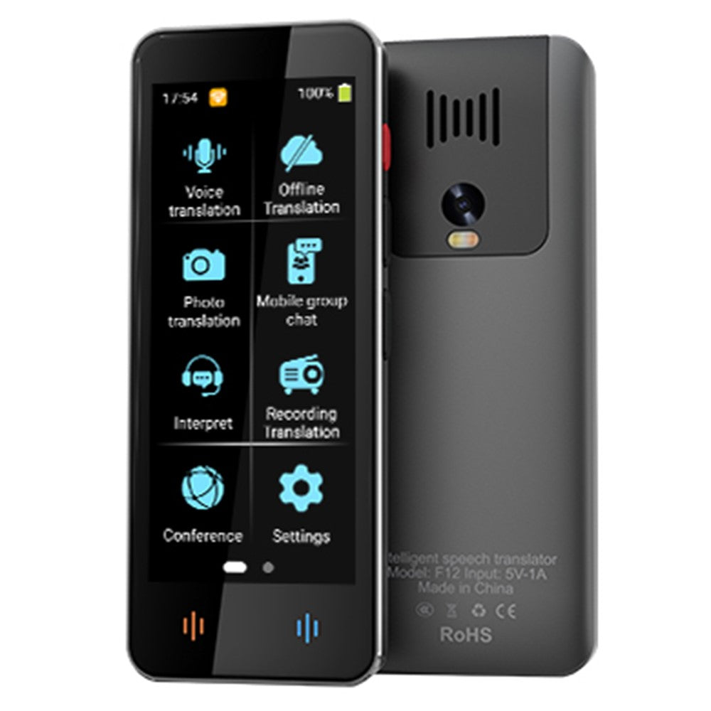 F12 Intelligent Voice Translator Real-Time Multilingual Translation Device with Recording Photo Translation Functions