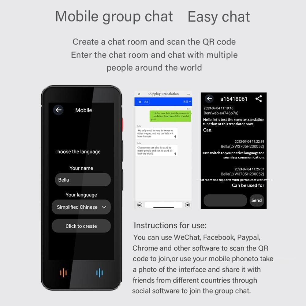F12 Intelligent Voice Translator Real-Time Multilingual Translation Device with Recording Photo Translation Functions