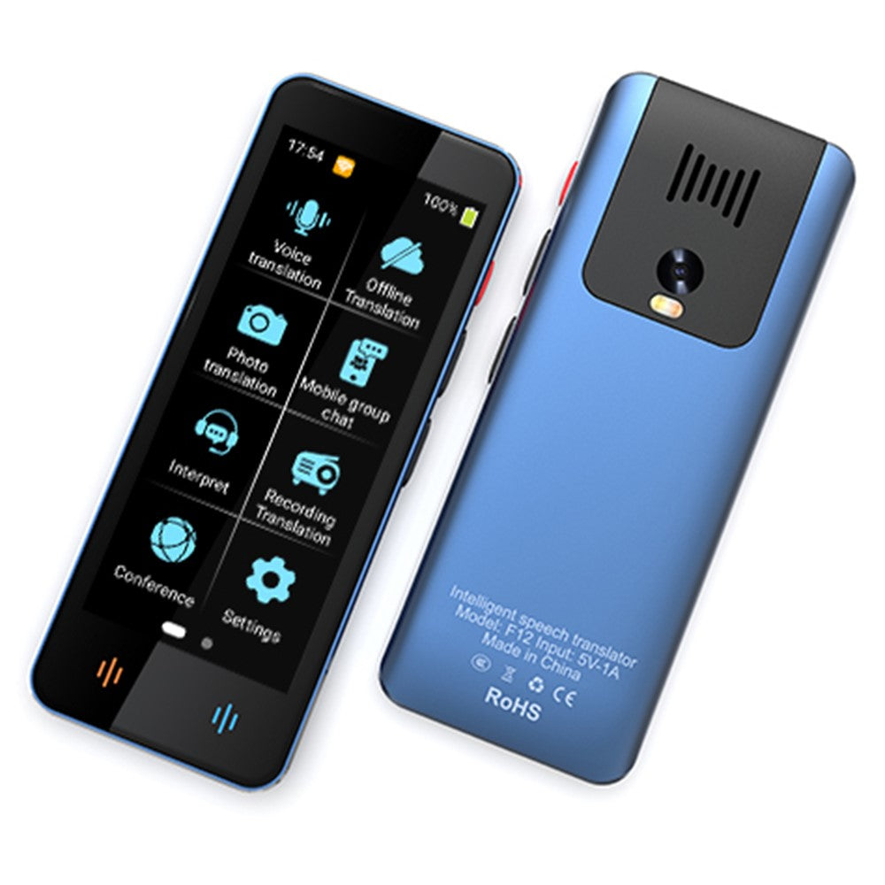 F12 Intelligent Voice Translator Real-Time Multilingual Translation Device with Recording Photo Translation Functions