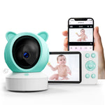 C8-A WiFi Baby Monitor 1080P Video Camera with Screen / Remote Tracking / Cry Detection / App Control