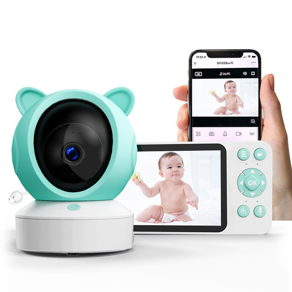 C8-A WiFi Baby Monitor 1080P Video Camera with Screen / Remote Tracking / Cry Detection / App Control