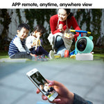 C8-A WiFi Baby Monitor 1080P Video Camera with Screen / Remote Tracking / Cry Detection / App Control