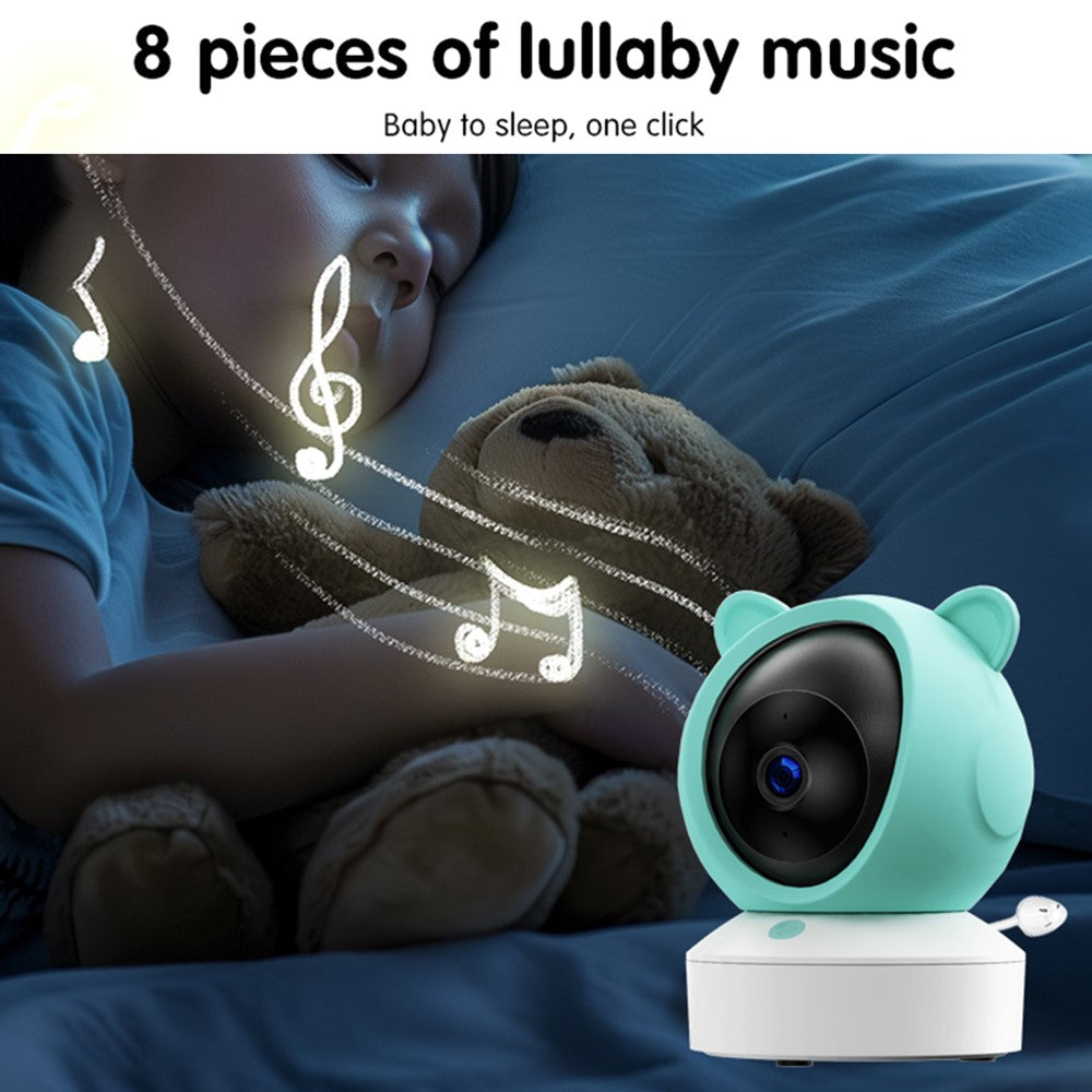 C8-A WiFi Baby Monitor 1080P Video Camera with Screen / Remote Tracking / Cry Detection / App Control