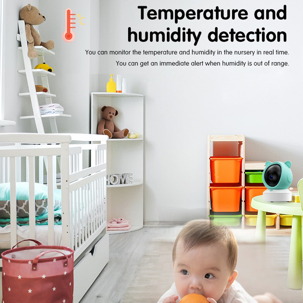 C8-A WiFi Baby Monitor 1080P Video Camera with Screen / Remote Tracking / Cry Detection / App Control