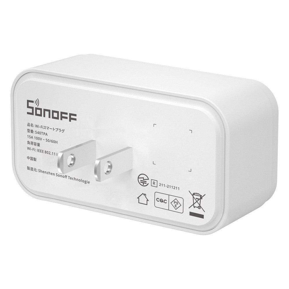 SONOFF S40 WiFi Smart Socket Mini Plug for Home Office Compact Plug Support APP / Voice Control