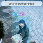 ZOSI ZG1804E 4MP PoE-ekstra-sikkerhedskamera, kompatibelt med Zosi PoE NVR, 2.5K Super HD, 100 fods nattesyn, IP66-vandtæt smart IP-kamera med persondetektering til udendørs- og indendørs overvågning