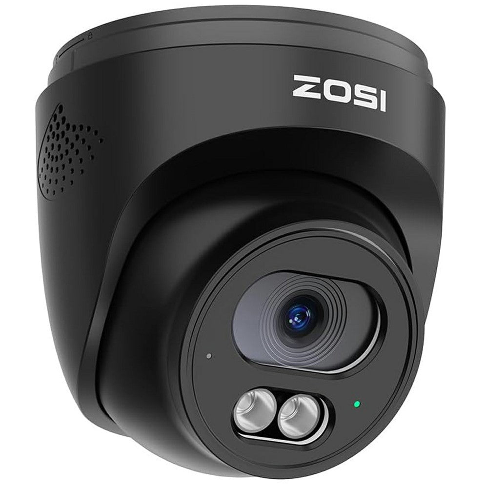 ZOSI C220 4MP 2.5K utomhus PoE säkerhetskamera kompatibel med Zosi PoE NVR 100ft mörkerseende AI människodetektering tvåvägs ljud IP-kamera