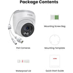 ZOSI C220 2Pcs 4MP QHD 2.5K Security Camera 100ft Night Vision AI Human Detection Outdoor PoE IP Camera