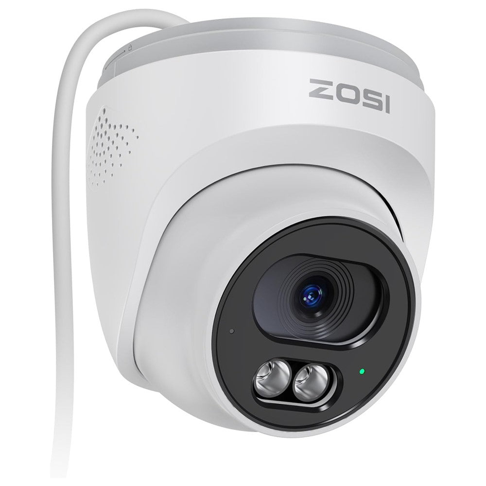 ZOSI C220 2Pcs 4MP QHD 2.5K Security Camera 100ft Night Vision AI Human Detection Outdoor PoE IP Camera