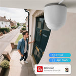 ZOSI C220 2Pcs 4MP QHD 2.5K Security Camera 100ft Night Vision AI Human Detection Outdoor PoE IP Camera