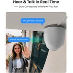 ZOSI C220 2Pcs 4MP QHD 2.5K Security Camera 100ft Night Vision AI Human Detection Outdoor PoE IP Camera
