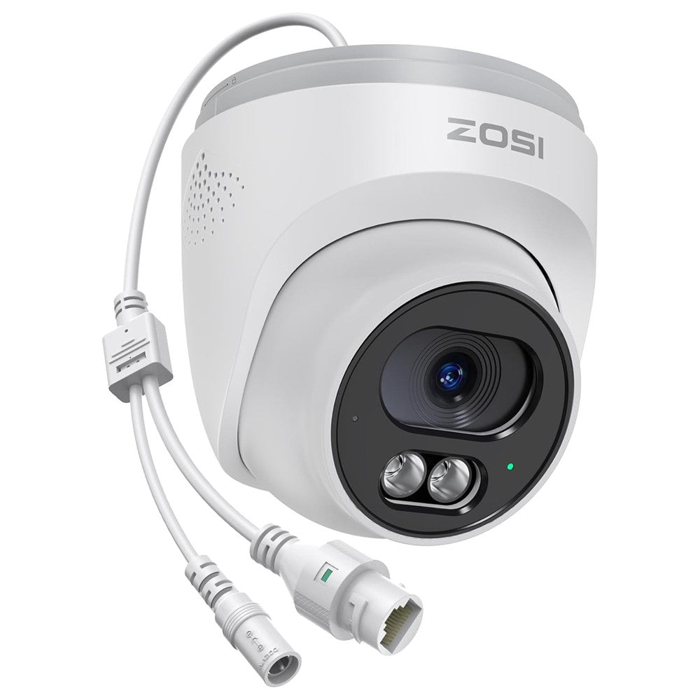 ZOSI C220 2 st 4K UHD 8MP PoE Tilläggs-IP-kamera AI Person-/Fordonsdetektering Tvåvägsljud Nattseende Säkerhetskamera