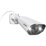 ZOSI 1Pc 4K PoE Add-on Camera 8MP AI Human Vehicle Detection Waterproof Color Night Vision Security Bullet Cam