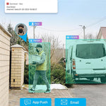 ZOSI 1Pc 4K PoE Add-on Camera 8MP AI Human Vehicle Detection Waterproof Color Night Vision Security Bullet Cam