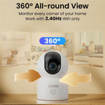ZOSI C518 1080P Säkerhetskamera 2MP Inomhus WiFi Panorering Tilt AI Människodetektering Automatisk Spårning Nattseende Tvåvägs Audio Säkerhetskamera