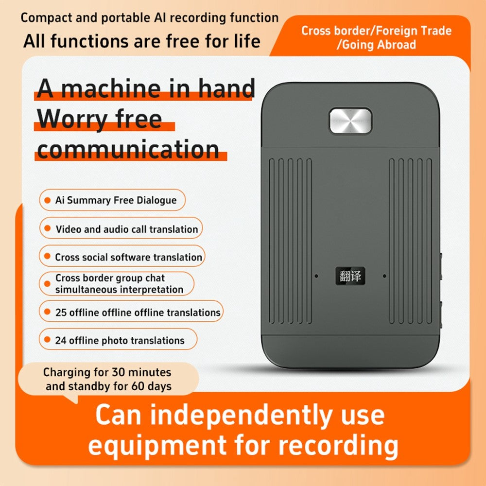 T15 AI Translator 147 Languages Online Translation Smart Transcription Mind Map for Video Call