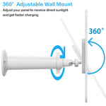 4W USB Solar Panel for Security Camera, Waterproof Solar Charger for Camera with 360-Degree Adjustable Mounting