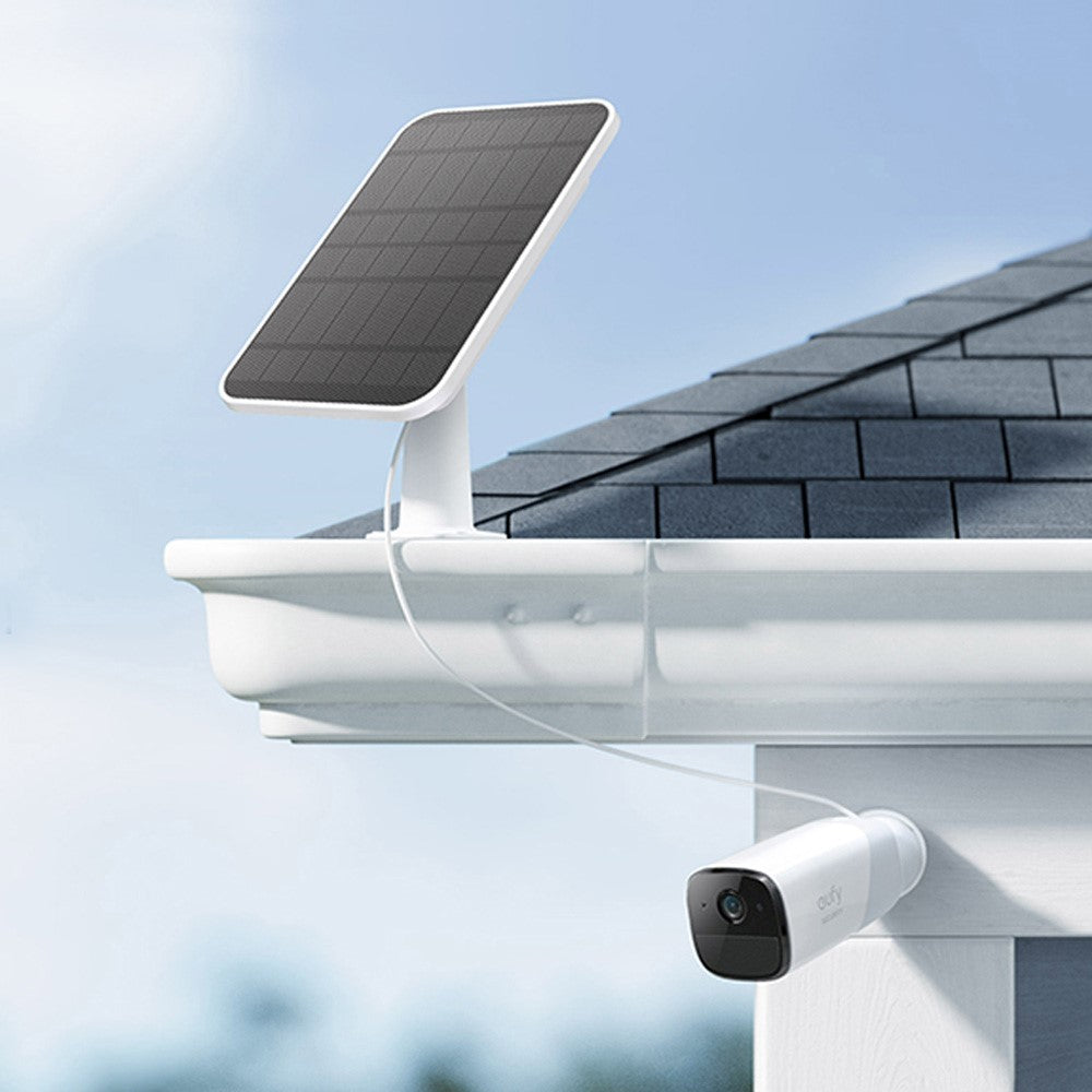 4W USB Solar Panel for Security Camera, Waterproof Solar Charger for Camera with 360-Degree Adjustable Mounting