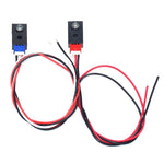 2Pcs Infrared Beam Sensor Detector Alarm Photocell Photoelectric Switch DC 12-24V Light Control Switch Detect Distance 2m
