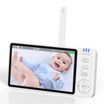 ABM501 5-tums videobabyvakt 2.4G trådlös tvåvägsljud nattseende säkerhetskamera