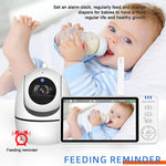 ABM501 5-tums videobabyvakt 2.4G trådlös tvåvägsljud nattseende säkerhetskamera