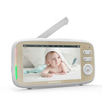 VB803 5-tums babyvakt med inbyggda vaggvisor, PTZ-rotation, HD-övervakningskamera för baby