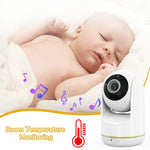 VB803 5-tums babyvakt med inbyggda vaggvisor, PTZ-rotation, HD-övervakningskamera för baby