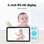 C8 5.0-inch Tuya APP Remote WiFi Camera Cry Detection Wireless Baby Monitor