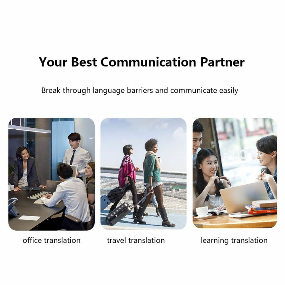 G6X Built-In 600mAh Battery Bluetooth-compatible 137 Languages Speech Translator for 8-Pin, Android
