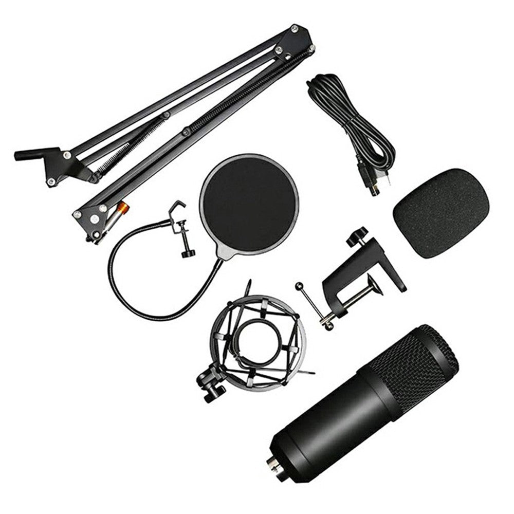 BM800 USB Streaming PC Microphone Kit 192KHz/24Bit Condenser Mic for Podcasting Gaming Home Recording