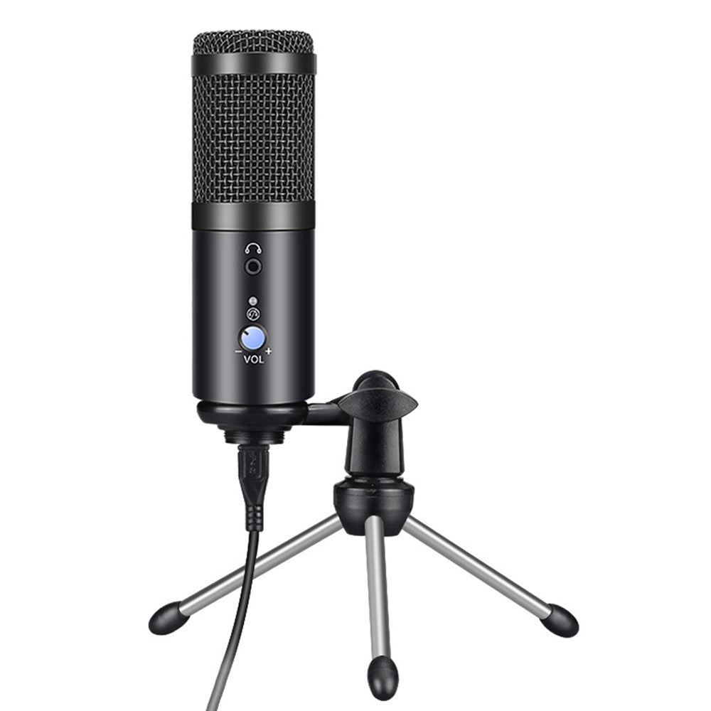 AK-5 Condenser Microphone USB Studio Mic Recording PC Mic for Live-Streaming