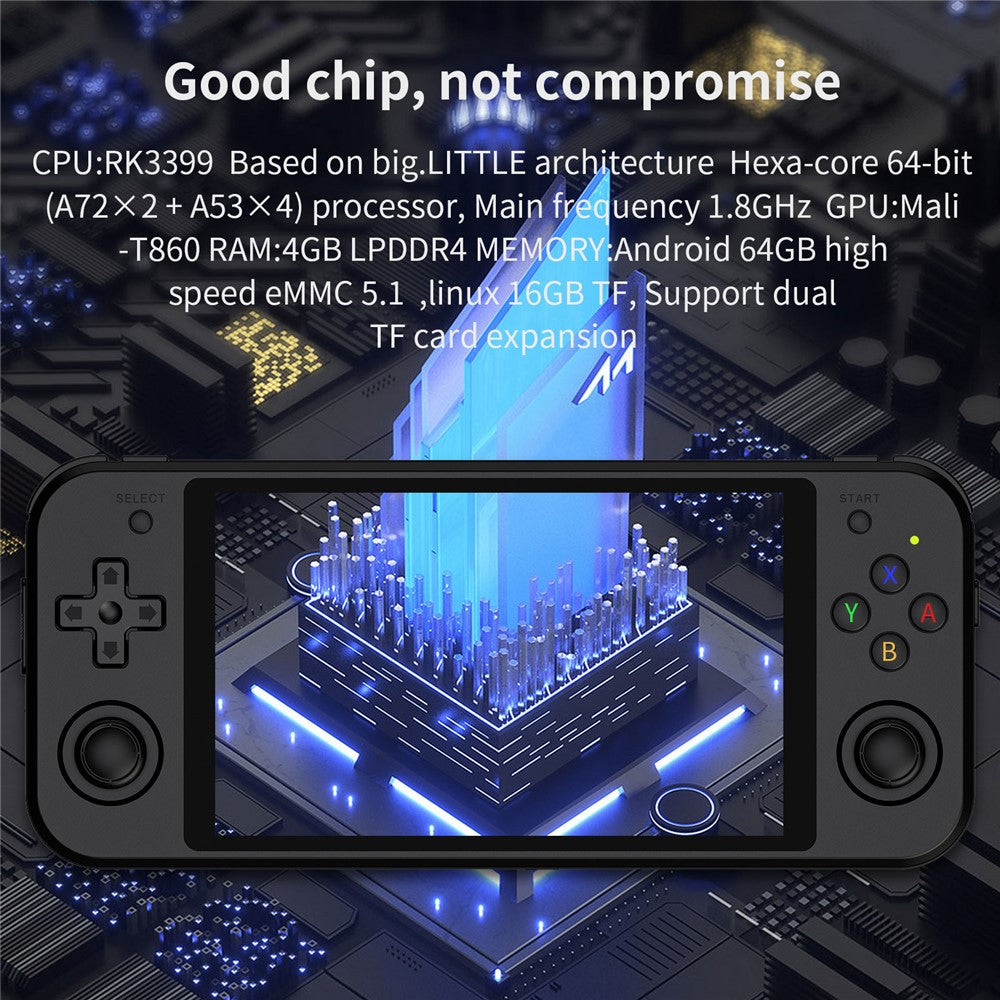 ANBERNIC RG552 Håndholdt Videospilkonsol 5,36-tommer 16GB + 128GB Dobbelte Systemer Android / Linux (Engelsk Version)