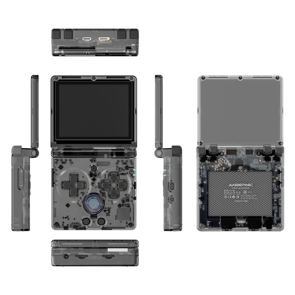 ANBERNIC RG35XXSP Flip håndholdt spillekonsol 64GB 5000+spil understøtter streaming (engelsk version)