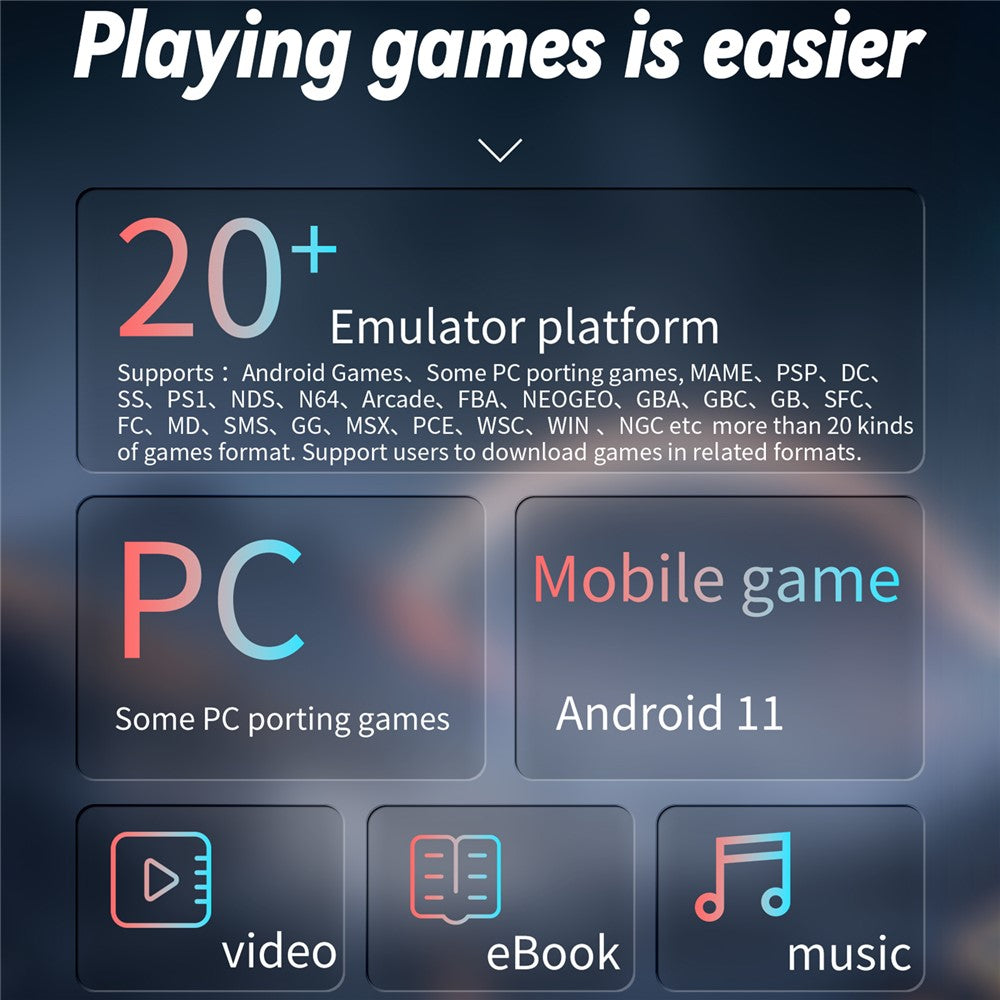 ANBERNIC RG ARC-D Handheld Game Console with Games, Dual System 128GB (English Version)