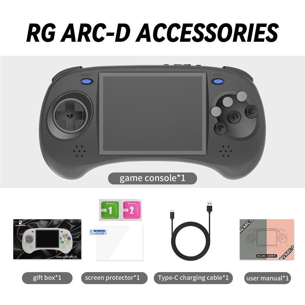 ANBERNIC RG ARC-D Handheld Game Console with Games, Dual System 128GB (English Version)