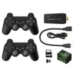 DATA FROG Y3 Lite Game Stick HD TV Spillekonsol med 2 trådløse gamepads, 64G hukommelseskort / 20000 spil