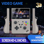 R43pro Built-In 20000 Games 4.3 Inch HD Screen 3D Rocker Handheld Arcade Game Console, with 64G TF Card