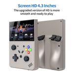 R43pro Built-In 20000 Games 4.3 Inch HD Screen 3D Rocker Handheld Arcade Game Console, with 64G TF Card