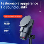 ME9 Plug and Play USB Microphone ENC Noise Reduction Desktop Mic with RGB Light