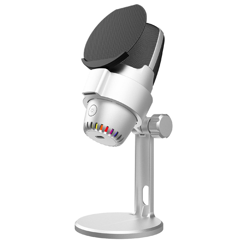 ME9 Plug and Play USB Microphone ENC Noise Reduction Desktop Mic with RGB Light