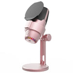 ME9 Plug and Play USB Microphone ENC Noise Reduction Desktop Mic with RGB Light