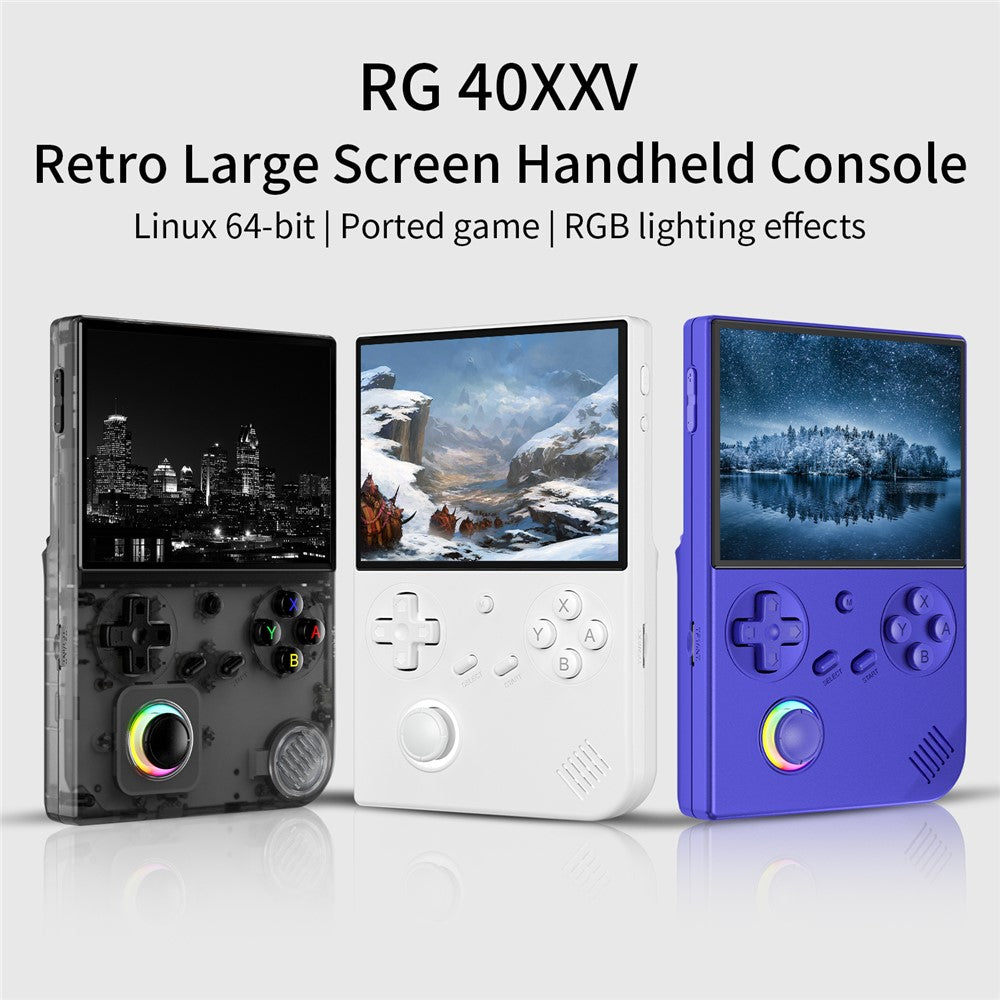 ANBERNIC RG40XXV 4.0-inch IPS Screen WiFi + Bluetooth-compatible 64GB Retro Video Game Console, with 256G TF Card
