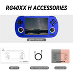 ANBERNIC RG40XXH 4.0 Inch IPS Screen 64G Bluetooth + WiFi Handheld Video Game Console, with 128G TF Card
